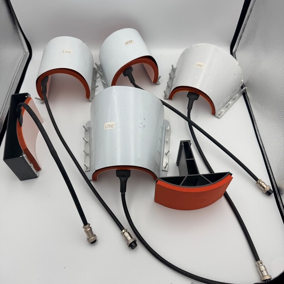 Unbranded Other - 6pc Heat Press Mug Tumbler Attachment Set 5 Pin 9oz 11oz 12oz 17oz Sublimation